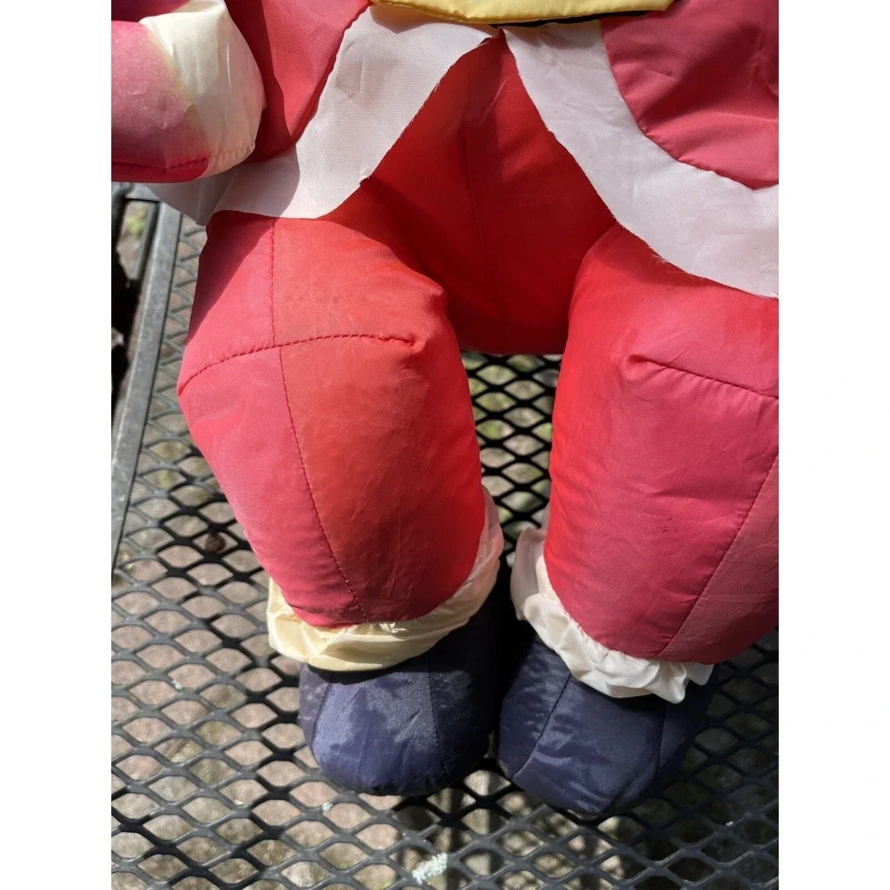 Gemmy Santa Claus & Mrs. Claus 26 Plush Sitting Puffy Plush Stuffed VTG RARE